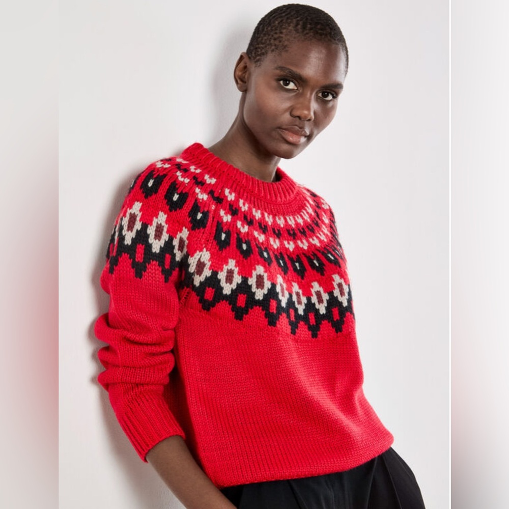 Apricot 🍑- Fair Isle Chunky Knit Jumper